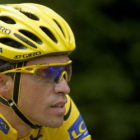 Contador, en una etapa del Tour de Francia de este año.