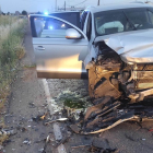 Estado en que quedó uno de los vehículos implicados en el choque. POLICÍA LOCAL.