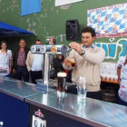 García inauguró el año pasado la primera feria de la cerveza.