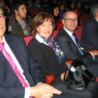 El director de Cultura de la Junta, la alcaldesa de Villafranca y el consejero de Cultura de la Xunta.