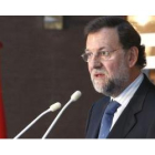 Mariano Rajoy, en un acto celebrado hoy en Madrid.