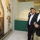 Rajoy habló para los medios tras visitar el Museo Provincial de Pontevedra.