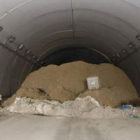 La fotografía fue tomada en el interior del falso túnel de La Escrita, en el tramo cortado de la A-6