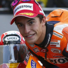Marc Márquez, tras conquistar la 'pole position' en Silverstone.