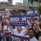 Seguidores de Joe Biden ya se manifiestan por su candidatura. GIORGIO VIERA