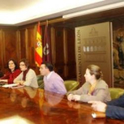 Roberto Martínez, director del Santa Isabel, Carlos Díez Baldeón y Jeús Mazariegos .