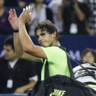 Nadal se despide del público tras perder ante Melzer.