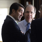 Quiñones y Silván asistieron ayer al acto en Valladolid.