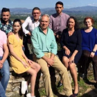 El candidato de CB, con el resto de integrantes de la lista. DL