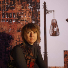 La artista Marina Núñez en el Musac.