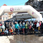 Los participantes tomaron la salida en el alto de Tarna donde había mucha nieve.