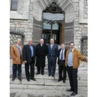 Los seis presidentes, el día que visitaron la sede de Caja España