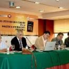 Victorino Alonso, durante la charla que ofreció ayer sobre el futuro del sector del carbón
