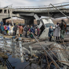 La invasión de Ucrania deja ya más de dos millones de refugiados. MIKHAIL PALINCHAK