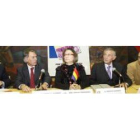 Enrique Berzal, Francisco Álvarez, Evelia Fernández, Fermín Carnero y Javier Rodríguez, durante la p