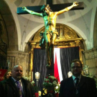 Momento de la ofrenda en la iglesia de San Marcelo.