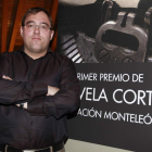 Rodrigo Martín Noriega, ayer, tras recibir el premio de la Fundación Monteleón.