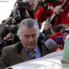 Luis Bárcenas a la salida de la Fiscalía Anticorrupción la semana pasada.