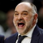 El entrenador del Madrid de baloncesto, Pablo Laso.