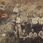 Guerrilleros en los montes de Ferradillo en 1942. ARCHIVO DEL FERROL.