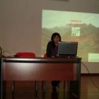 Beni Rodríguez, técnico de la Reserva del Alto Bernesga, durante su ponencia, ayer en Villablino