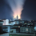 200 rayos alcanzaron la infortunada veleta de San Miguel en el techo de la Catedral. El último ocasionó el incendio de 1966.