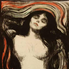 La obra incluye la intensidad cromática y emocional de la ‘Madonna’ de Edvard Munch. DL