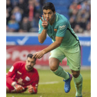 Suárez lidera en solitario la tabla de goleadores. J. ZORRILLA