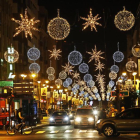 Las luces de Navidad de la calle Ordoño II.