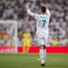 Cristiano Ronaldo celebra el gol del triunfo del Madrid.