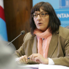 La teniente de alcalde y responsable de Hacienda, Amparo Vidal, ayer en rueda de prensa
