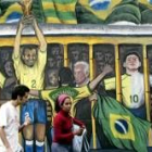 En Brasil algunos murales ya reflejan el hipotético título en Alemania