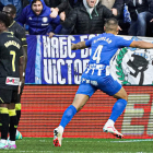 Sedlar hizo el tanto del Alavés en el tramo final. L. RICO