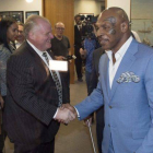 Mike Tyson, con el alcalde de Toronto, Rob Ford, el pasado martes.