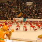 Las gradas del Palacio de Deportes se llenaron para ver las actuaciones de las gimnastas.