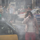 Secuencia del capítulo del atentado de Hipercor, con Irene Visedo en el papel de Inés.