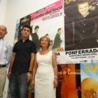 Emilio Villanueva, un representante de Cima y Mari Crespo, en la presentación del programa.