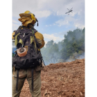 Un bombero forestal, en una imagen de archivo. DL