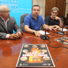 Julio Martínez Potes, Tino Morán y José Manuel Valcarce, ayer en el salón de juntas.