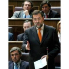 Mariano Rajoy, ayer durante la sesión de control al Gobierno