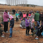 Un instante de la plantación de árboles. A.V.O.
