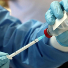 Una vacuna administrada para la curación del ébola.