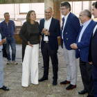 La consejera fue recibida por el alcalde, por el presidente de la Diputación y otros diputado. MARCIANO