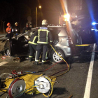 Imagen de un accidente en la provincia de Madrid.