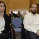 La portavoz del Ayuntamiento de Madrid  Rita Maestre, este jueves, en el juicio por la protesta que protagonizó en la capilla de la Universidad Complutense.