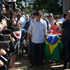 Uno de los funerales celebrados ayer en la ciudad brasileña.
