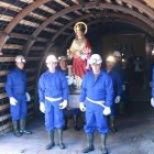 Mineros de Tremor celebran la festividad de Santa Bárbara, en una fotografía de archivo