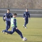 El equipo leonés realiza esta mañana el último entrenamiento antes de las vacaciones navideñas.