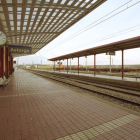 La estación de Renfe de Astorga donde se produjo el suceso. DL