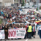 La manifestación salió de la localidad de Guardo en dirección a Velilla del Río Carrión a cinco kilómetros.